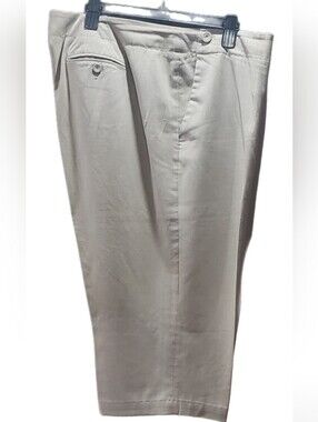 Liz Claiborne Sloane Light Beige Women's Chinos, 20W